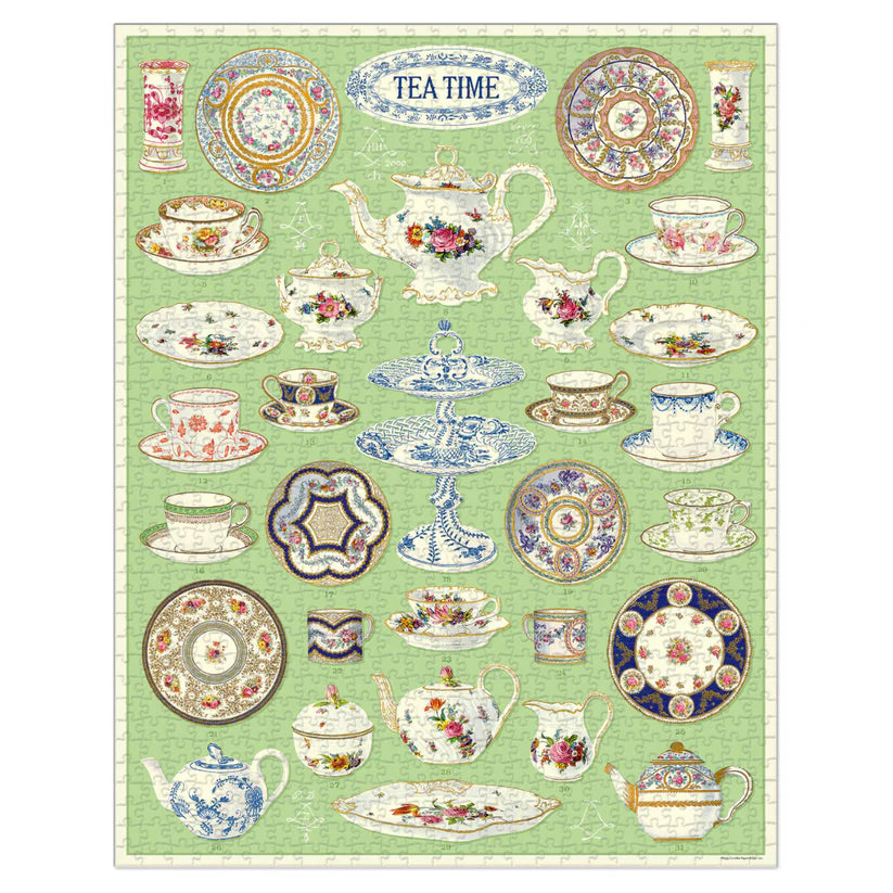 Rompecabezas Vintage Tea Time, Cavallini & Co