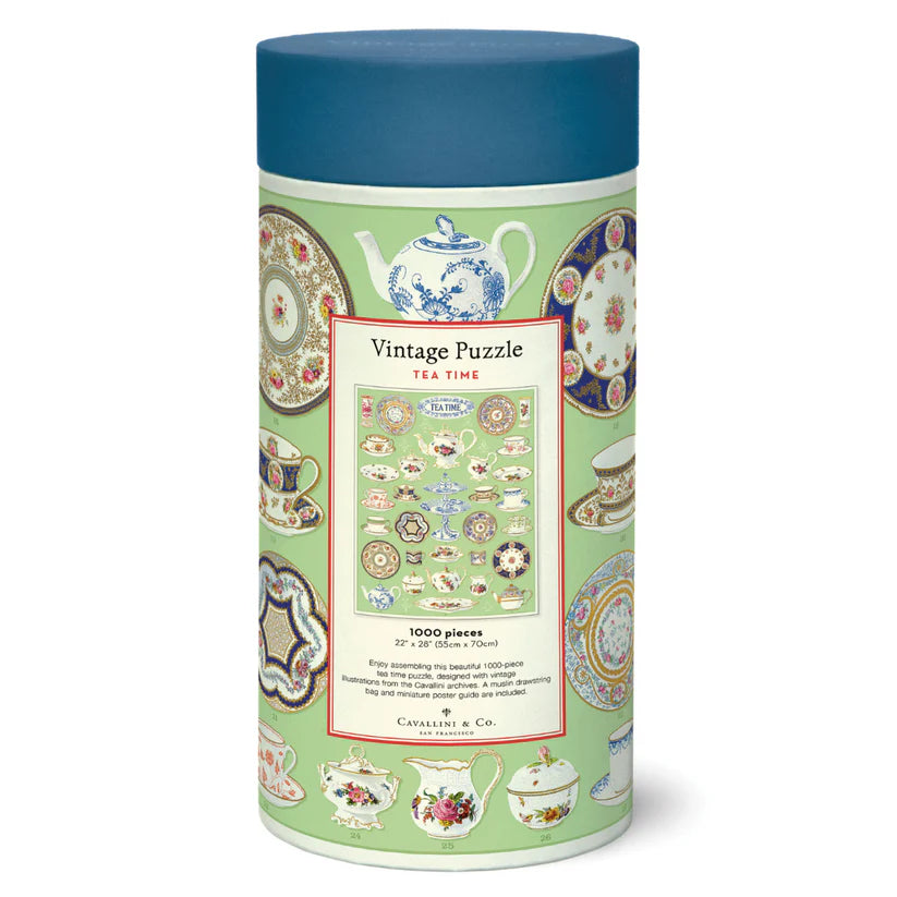 Rompecabezas Vintage Tea Time, Cavallini & Co