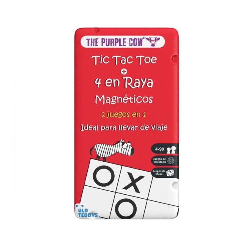 Tic Tac Toe/4 en Raya To Go, Juego de Mesa Portátil