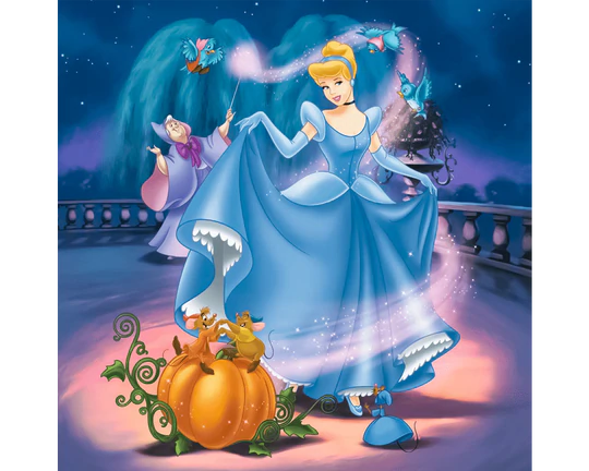 Cenicienta, Blancanieves y la Sirenita: Rompecabezas 3 x 49 Piezas Ravensburger