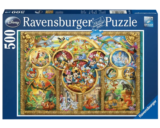 La Familia de Disney: Rompecabezas 500 Piezas Ravensburger