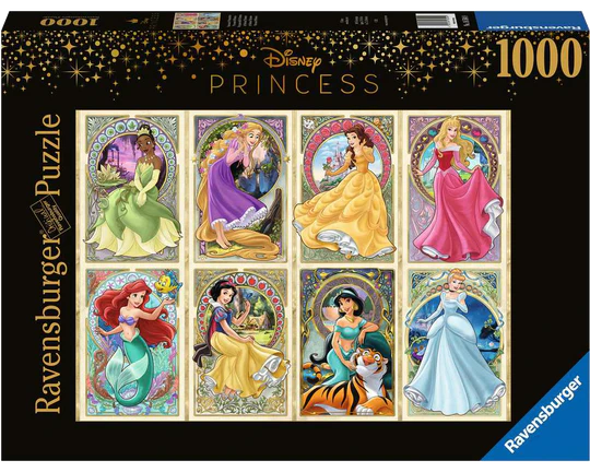 Princesas Disney Art Nouveau: Rompecabezas 1000 Piezas Ravensburger