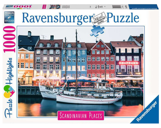 Copenhague, Dinamarca: Rompecabezas 1000 Piezas Ravensburger
