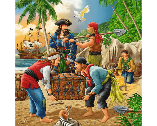 Piratas: 3 Rompecabezas 49 Piezas Ravensburger