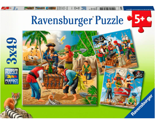 Piratas: 3 Rompecabezas 49 Piezas Ravensburger