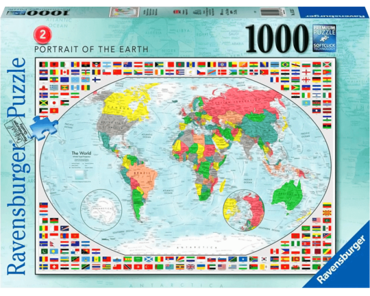 Retrato de la Tierra: Rompecabezas 1000 Piezas Ravensburger