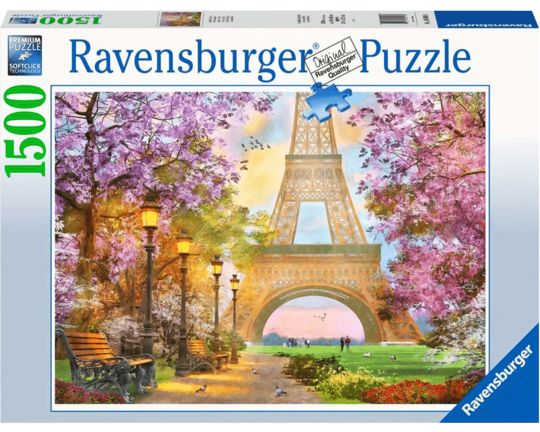 París Romántico: Rompecabezas 1500 Piezas Ravensburger