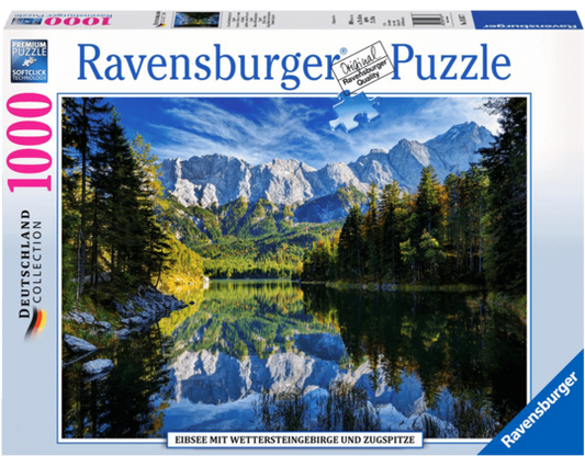 Lago Eibsee Entre Montañas: Rompecabezas 1000 Piezas Ravensburger