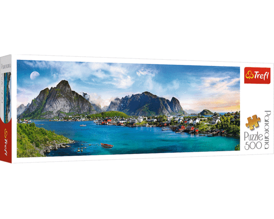 Archipiélago de Lofoten, Noruega: Rompecabezas 500 Piezas Panorámico Trefl