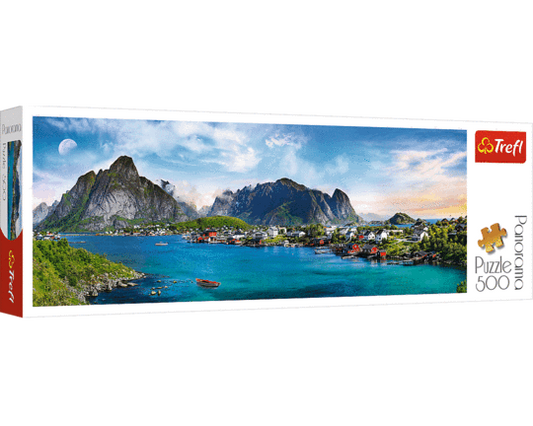 Archipiélago de Lofoten, Noruega: Rompecabezas 500 Piezas Panorámico Trefl