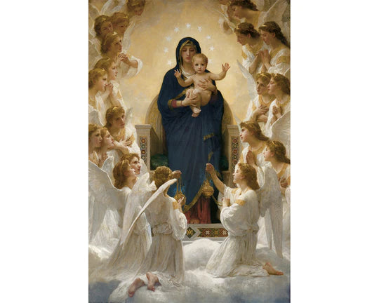 Bouguereau Virgen con Ángeles Rompecabezas 1000 Piezas Eurographics