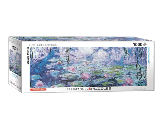 Lilas de Agua Monet Rompecabezas 1000 Piezas Panorámico Eurographics