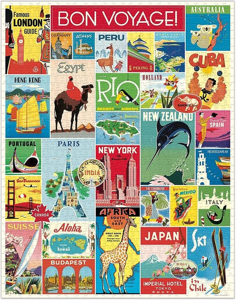 Rompecabezas Vintage Travel