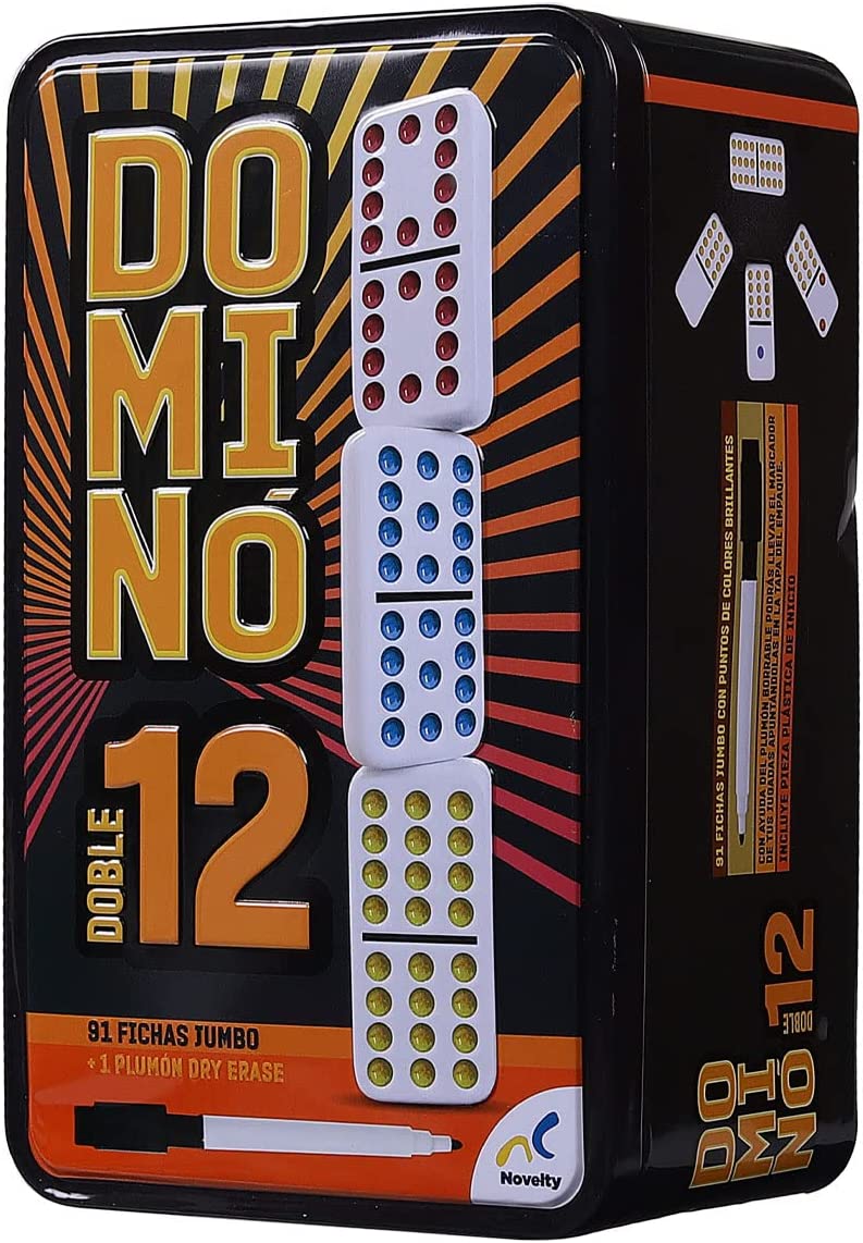 Dominó Doble 12: Juego de Mesa Novelty