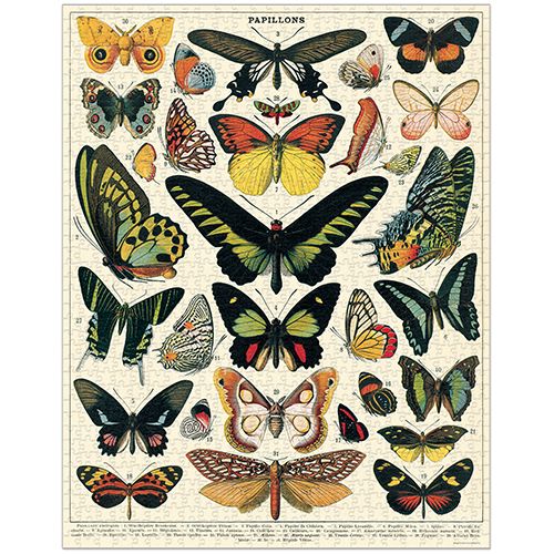 Rompecabezas Vintage Butterflies