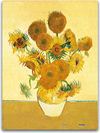 Girasoles - Van Gogh: Rompecabezas 150 piezas Pintoo