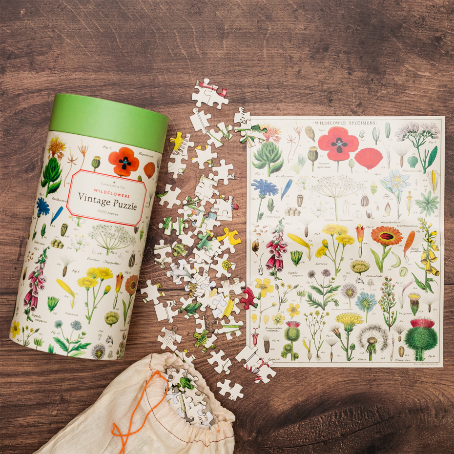 Rompecabezas Vintage Wildflowers